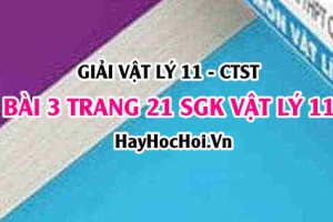 Giải bài 3 trang 21 Vật lý 11 SGK Chân trời sáng tạo